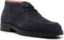 Santoni Suède veterlaarzen Blauw - Thumbnail 2