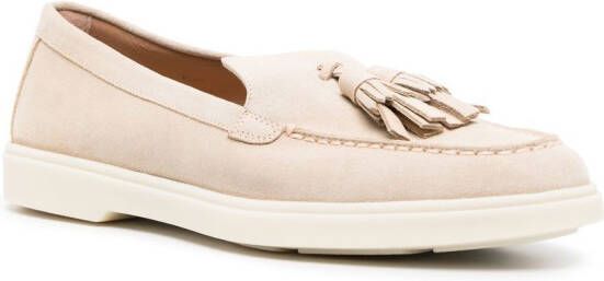 Santoni Loafers met kwastje Beige