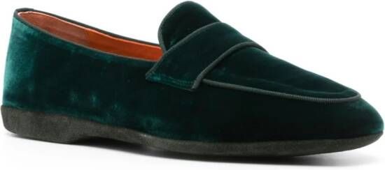 Santoni Fluwelen slippers Groen