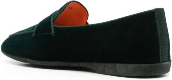 Santoni Fluwelen slippers Groen