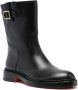 Santoni zip-up leather ankle boots Zwart - Thumbnail 2