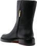 Santoni zip-up leather ankle boots Zwart - Thumbnail 3
