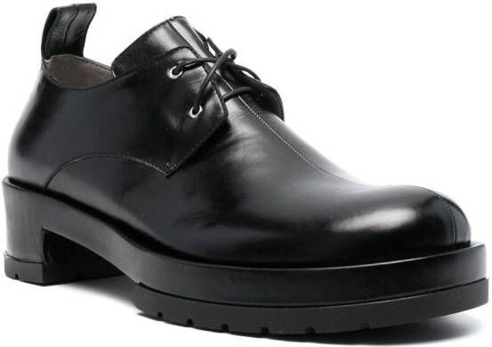 SAPIO Leren derby veterschoenen Zwart