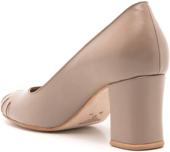 Sarah Chofakian Andy Warhol 55 leren pumps Beige