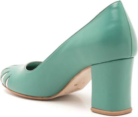 Sarah Chofakian Andy Warhol 55 leren pumps Groen