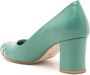 Sarah Chofakian Andy Warhol 55 leren pumps Groen - Thumbnail 3