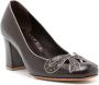 Sarah Chofakian Audrey leren pumps Bruin - Thumbnail 2