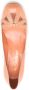 Sarah Chofakian Audrey leren pumps Oranje - Thumbnail 4