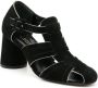 Sarah Chofakian Austin uitgesneden sandalen Zwart - Thumbnail 2