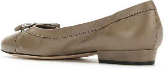 Sarah Chofakian ballerinas met ronde neus Beige