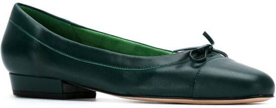 Sarah Chofakian ballerinas met strik Groen