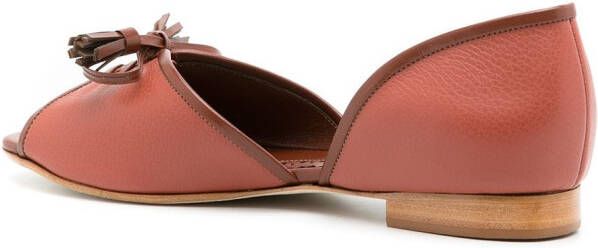 Sarah Chofakian Ballerina's met strikdetail Bruin