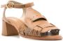 Sarah Chofakian Bastien leren sandalen Bruin - Thumbnail 2