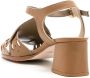 Sarah Chofakian Bastien leren sandalen Bruin - Thumbnail 3