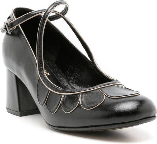 Sarah Chofakian Belis pumps met gesp Zwart