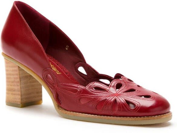 Sarah Chofakian Belle Epoque leren pumps Rood