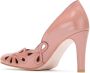 Sarah Chofakian Belle Epoque leren pumps Roze - Thumbnail 3