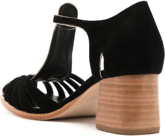 Sarah Chofakian Boheme 40 mm gekooide pumps Zwart