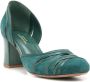 Sarah Chofakian Brive leren pumps Groen - Thumbnail 2