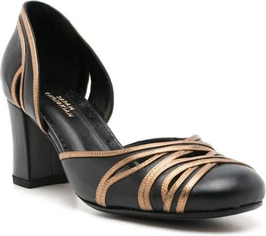 Sarah Chofakian Brive leren pumps Zwart