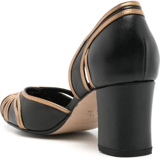 Sarah Chofakian Brive leren pumps Zwart