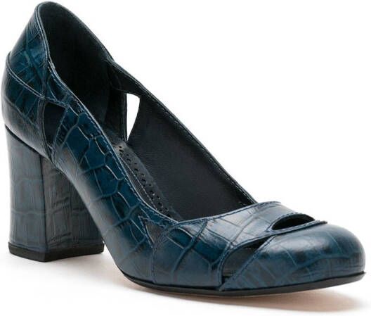 Sarah Chofakian Bruxelas leren pumps Blauw