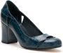 Sarah Chofakian Bruxelas leren pumps Blauw - Thumbnail 2