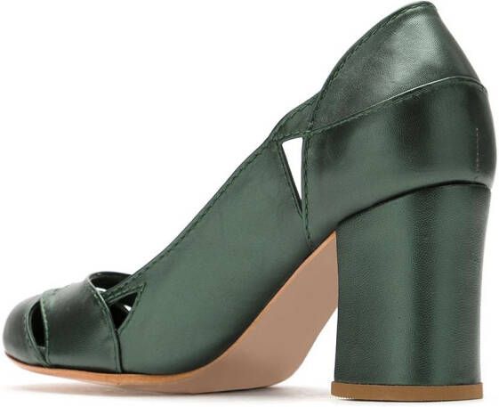 Sarah Chofakian Bruxelas leren pumps Groen