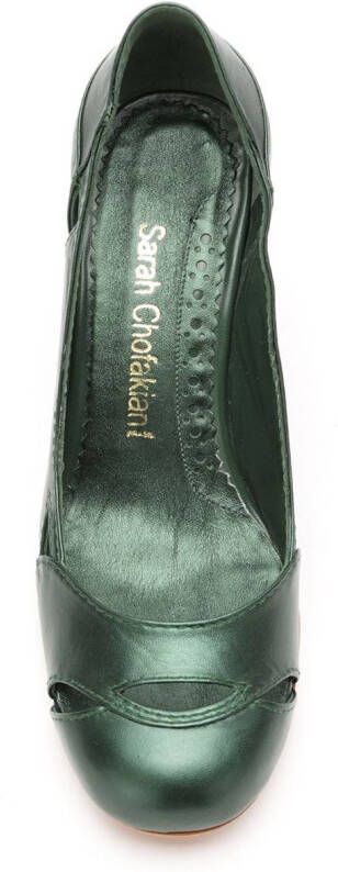 Sarah Chofakian Bruxelas leren pumps Groen