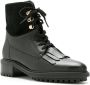 Sarah Chofakian Cavendish leren combat boots Zwart - Thumbnail 2