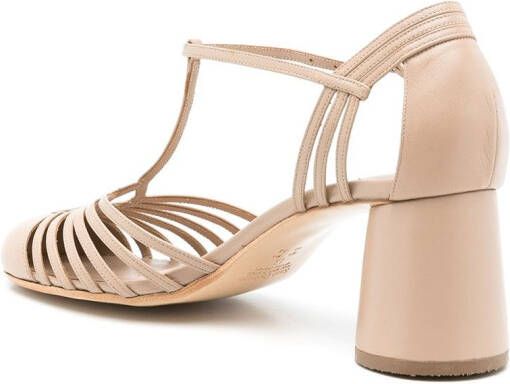 Sarah Chofakian Chamonix leren sandalen Beige