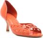 Sarah Chofakian Chanbon pumps met open neus Oranje - Thumbnail 2