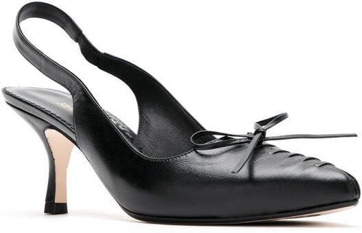 Sarah Chofakian Chanel Pila slingback pumps Zwart