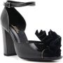 Sarah Chofakian Chantilly leren sandalen Zwart - Thumbnail 2