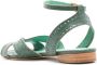 Sarah Chofakian Chemesier sandalen met enkelbandje Groen - Thumbnail 3