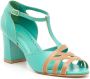 Sarah Chofakian Chiara sandalen met colourblocking Blauw - Thumbnail 2
