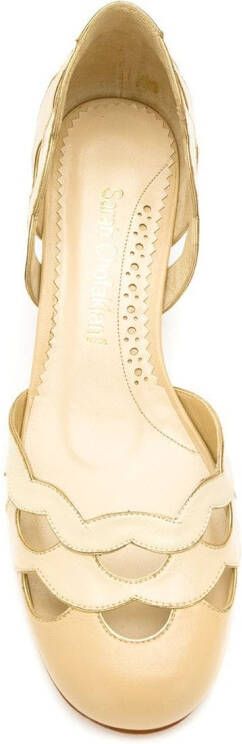 Sarah Chofakian Circus leren pumps Beige