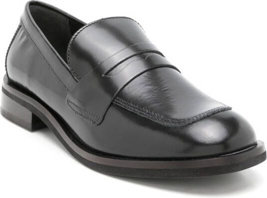 Sarah Chofakian Clarisse loafers met ronde neus Zwart