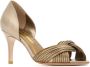 Sarah Chofakian Colagem pumps met open neus Goud - Thumbnail 2