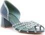 Sarah Chofakian Cordelia sandalen met gekruiste bandjes Blauw - Thumbnail 2