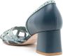 Sarah Chofakian Cordelia sandalen met gekruiste bandjes Blauw - Thumbnail 3