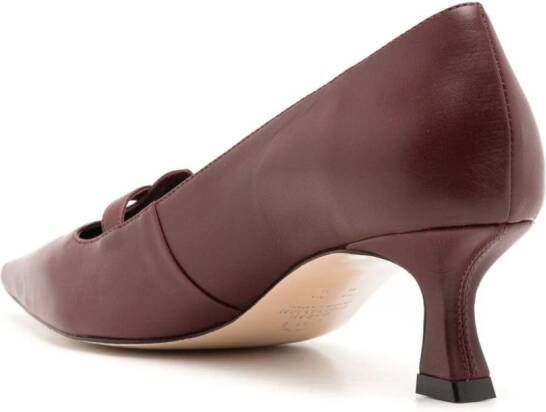 Sarah Chofakian Corinne 45mm leren pumps Bruin