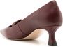 Sarah Chofakian Corinne 45mm leren pumps Bruin - Thumbnail 3