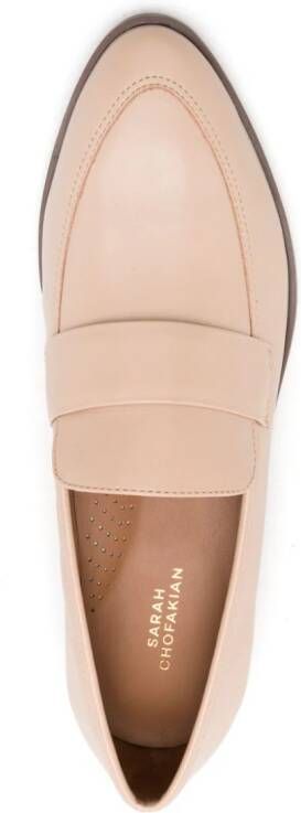 Sarah Chofakian Costes leren loafers Beige