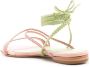 Sarah Chofakian Courtney sandalen met gevlochten bandje Beige - Thumbnail 3