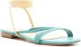 Sarah Chofakian Courtney sandalen met gevlochten bandje Blauw - Thumbnail 2