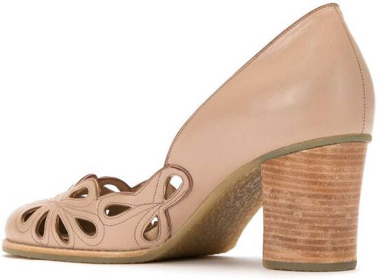 Sarah Chofakian cut-out pumps Bruin