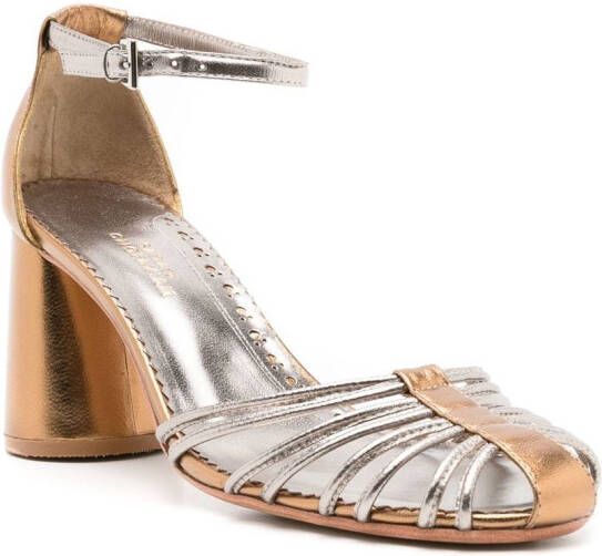 Sarah Chofakian Cyril sandalen met metallic-effect Goud