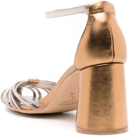 Sarah Chofakian Cyril sandalen met metallic-effect Goud