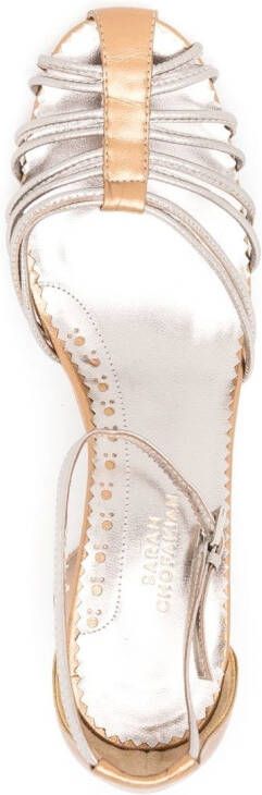 Sarah Chofakian Cyril sandalen met metallic-effect Goud